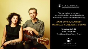 Athenaeum Fundraiser: Anat Cohen and Marcello Gonçalves