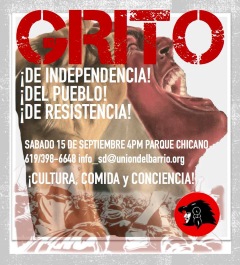 Grito in Chicano Park