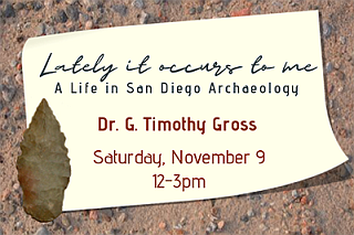 Talk: A Life In San Diego Archaeology